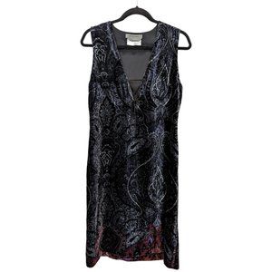 Sportmax Vintage Velvet Paisley Dress